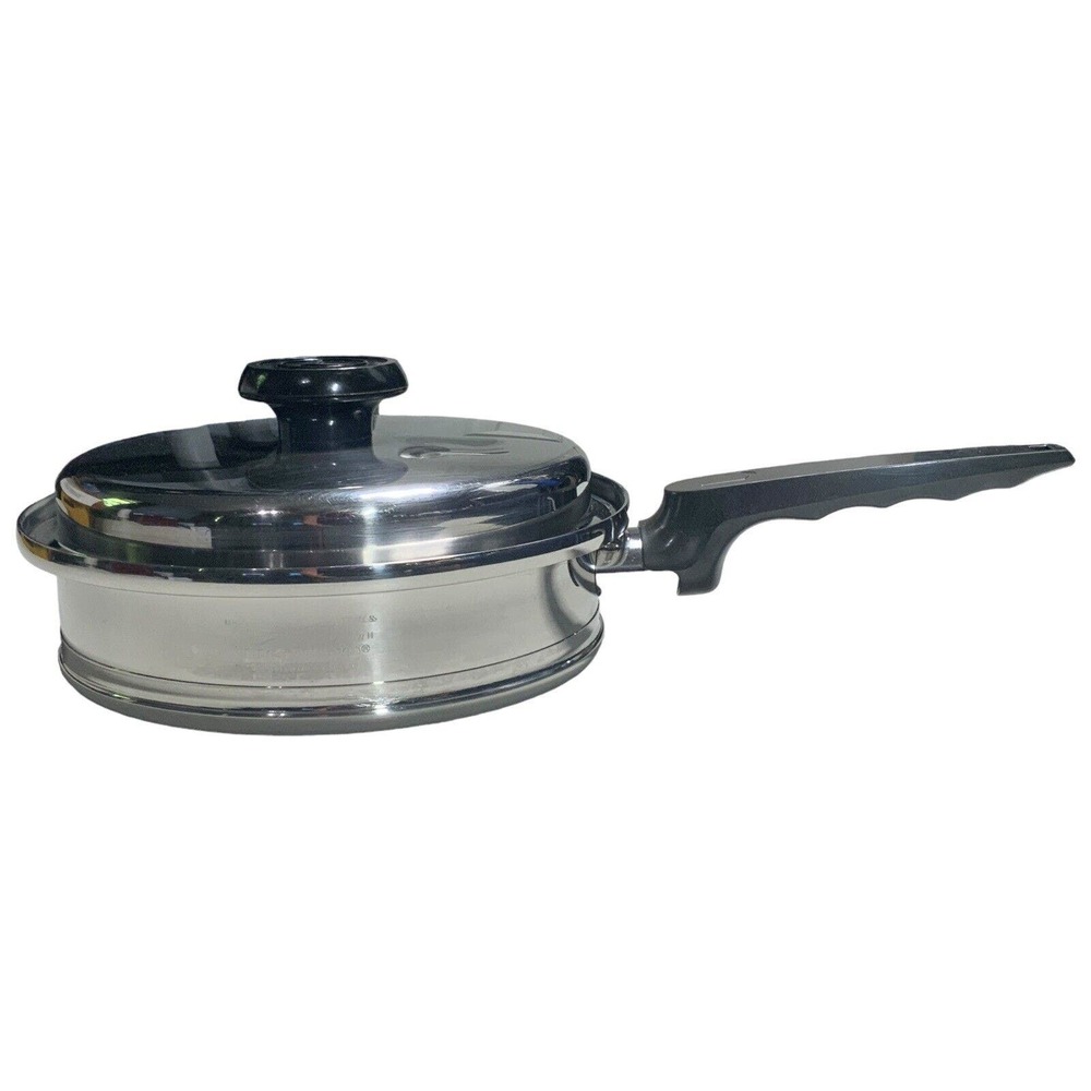 Lifetime 9” Skillet T304CC Stainless Saute Frying Pan & Lid 12 Element Solar Cap